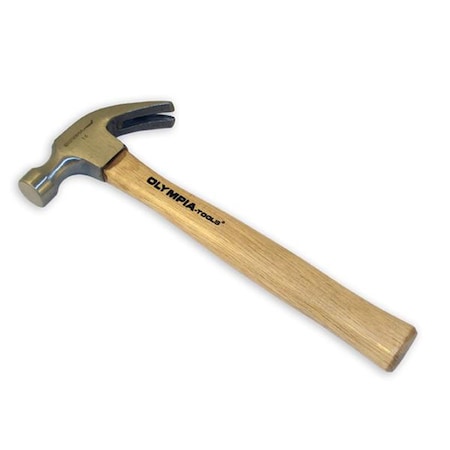 Olympia Tools 16 Oz. Claw Hammer, Wood Handle 60-034